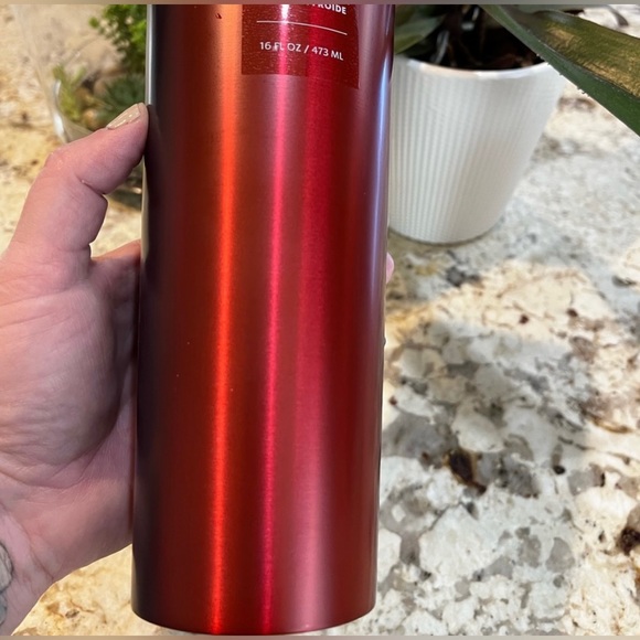 Starbucks Watermelon Cold Brew Cup Blue Gradient Stainless Steel Tumbler 16oz - Picture 7 of 16